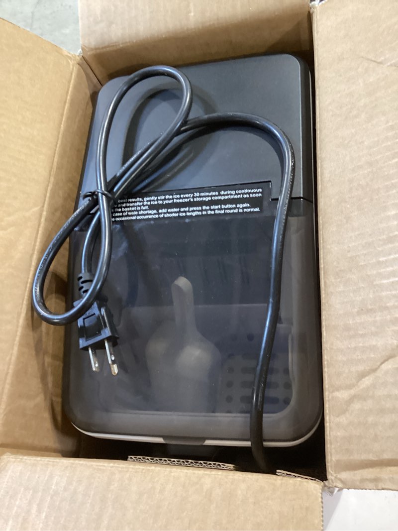 Condition photo showing Good Condition for aeitto ice maker countertop 26lbs/24h, ice machine 8 ice cubes ready in 6 mins, 2 sizes of bullet ice portable ice makers with basket & scoop, auto self-cleaning for home/kitchen/office stainless 26lbs silver 1
