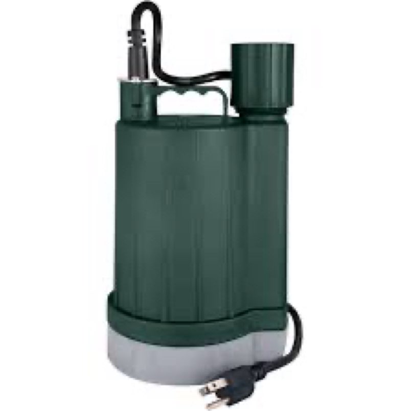 zoeller 1/3-hp 115-volt 35-gpm thermoplastic submersible utility pump