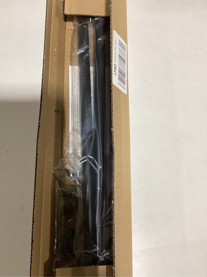 Condition photo showing Good Condition for black curtain rods for window 28 to 48, 5/8 inch small decorative curtain rod set with brackets black 32-46''