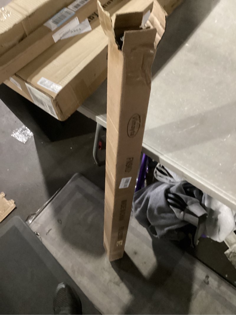 Condition photo showing New/Like New for 1 1/8 inch diameter curtain rods 36 to 72 inches(3-6ft), telescoping heavy duty large drapery rod with adjustable aluminum alloy bracket, solid end caps for windows patio decoration, matte black matte black 36"-72"