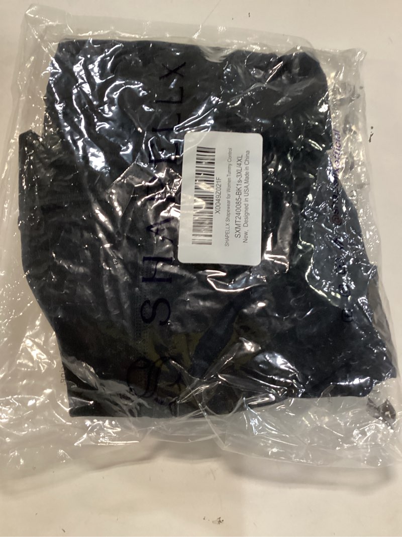 Condition photo showing Good Condition for shapellx shapewear tummy control seamless bodysuit waist trainer mid thigh slim butt lift body shaper 3x-large-4x-large 0-black