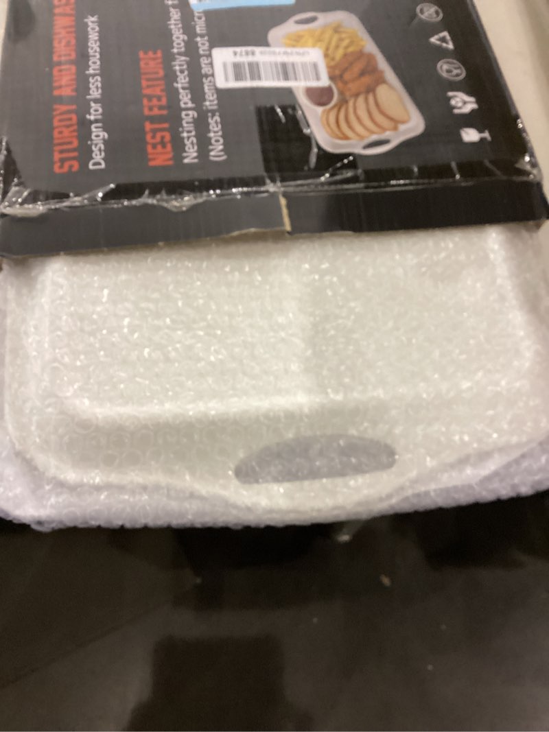 Extra Large 20" x 13" Serving Platters for Turkey, Cookie, Cupcakes, Gift Ready Melamine Serving Tra