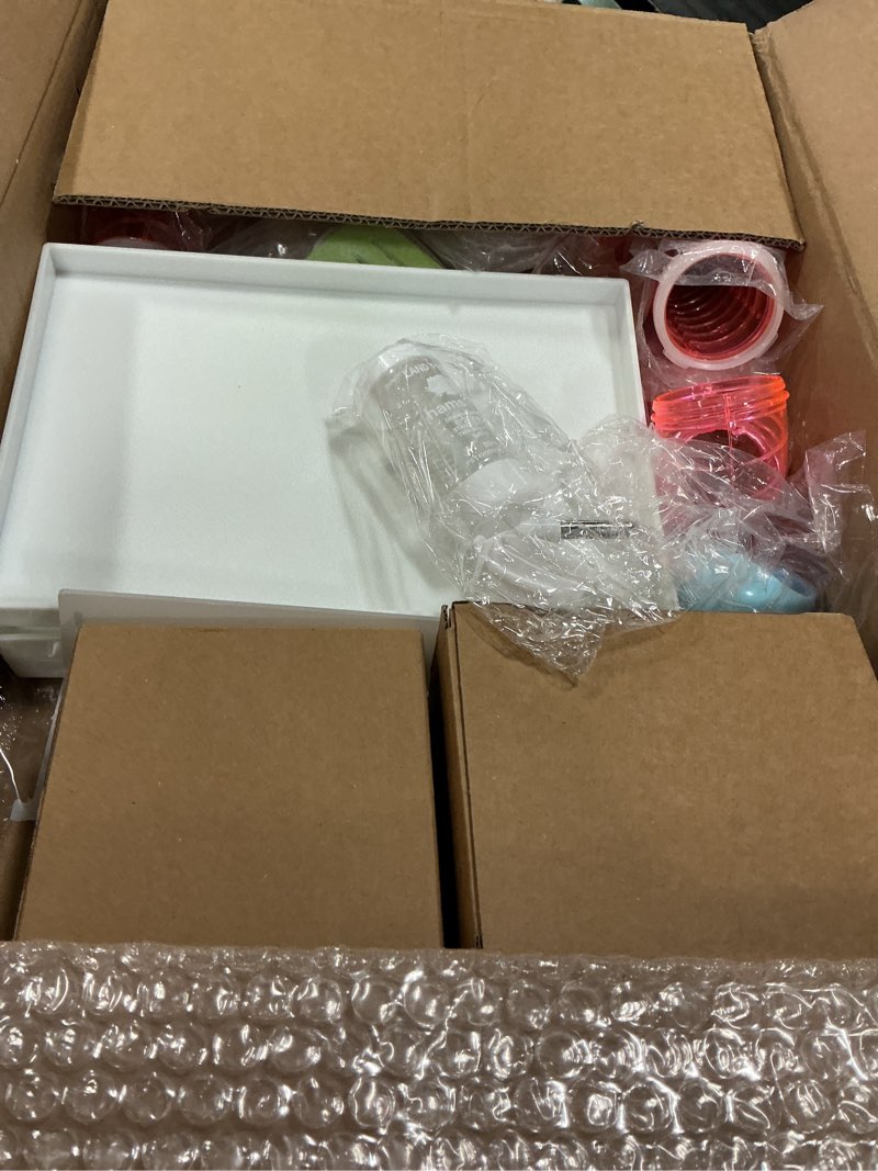 Condition photo showing New/Like New for Hasmter Cage Multi-Tier Rat Cage and Habitats with Tubes Tunnels, Acrylic Mouse Cage Include Exercise Wheel, Bottle, Food Bowl for Small Rodent 3-tier