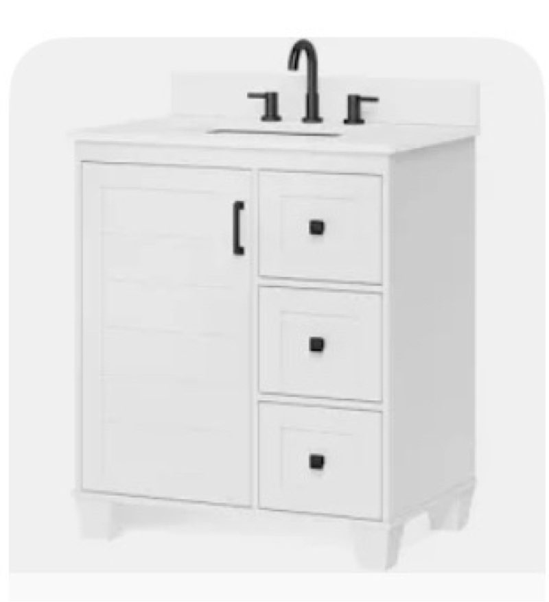 allen + roth Rigsby White Undermount Single Sink