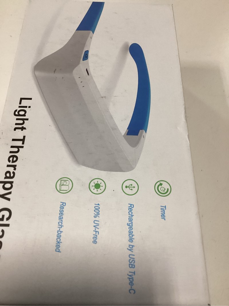 Condition photo showing New/Like New for red light therapy glasses 670nm - supports eye comfort & visual wellness, wearable red light therapy glasses - uv-free led light, helps relieve eye fatigue (red light)