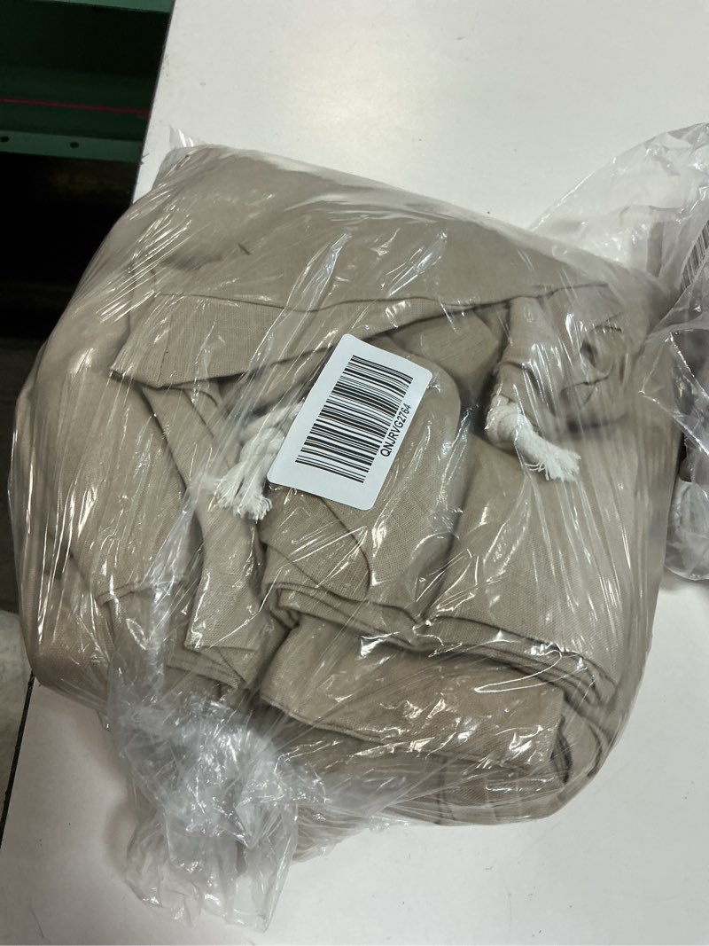 Condition photo showing Good Condition for european linen duvet cover set, full/queen, toffee