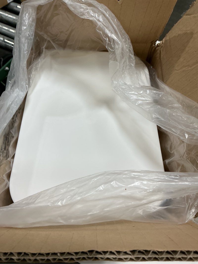 Condition photo showing Good Condition for 8 pack white storage bins with lids stackable storage container for organizing, storage boxes with handle for shelves, cute storage bin for craft, snacks, 9.85x6.9x5.7 inch