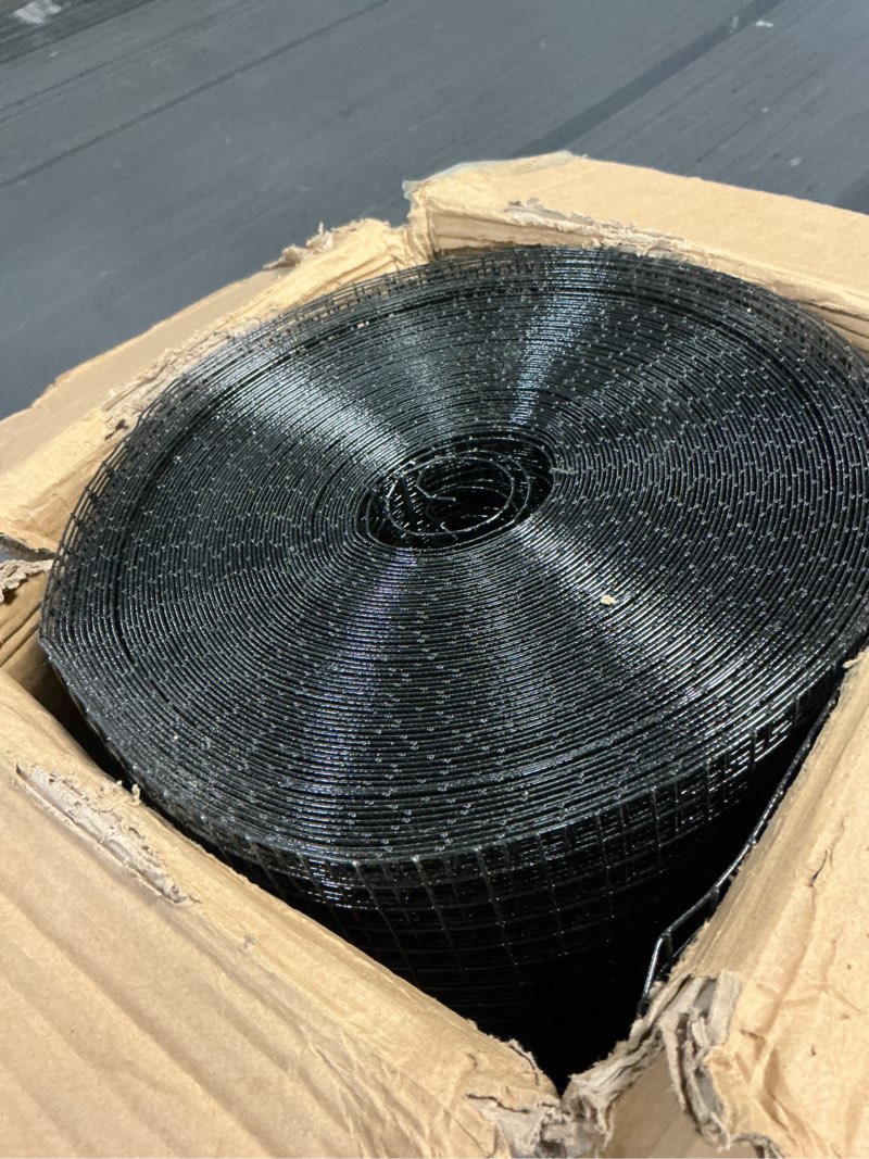 Condition photo showing Good Condition for black hardware cloth 1/2 inch 48 x 100 ft 19-gange pvc coated wire mesh roll,black chicken wire fencing,garden fencing,snake fence, welded wire mesh fene roll,gopher wire mesh 1/2 inch 48'' x 100'