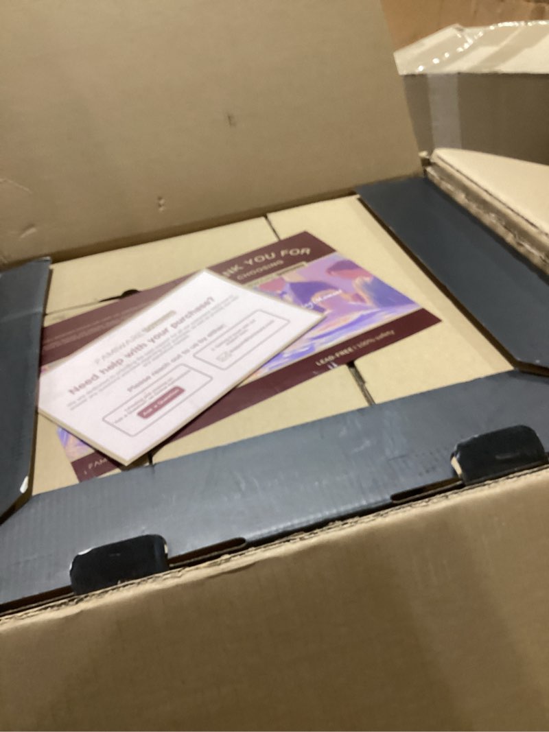 Condition photo showing Good Condition for Stoneware Dinnerware Sets, Dish Set for 8, 24 Pieces Spiral Dishware Set with Straight Rim, Speckles & Reactive Glaze - Microwave and Dishwasher Safe Tableware, Shell Beige Shell Beige (Straight Rim) 24pcs with Gift Box