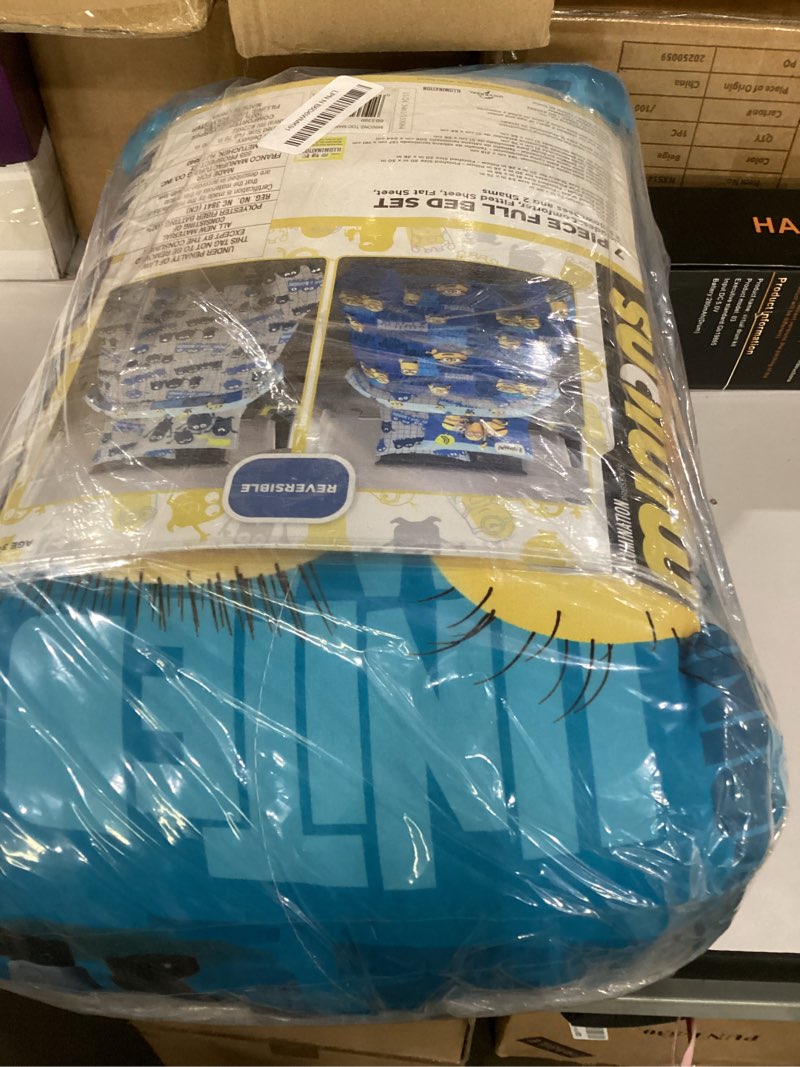 Condition photo showing Good Condition for franco kids bedding super soft comforter and sheet set with sham, 7 piece full size, minions the rise of gru minions the rise of gru 7 piece full size