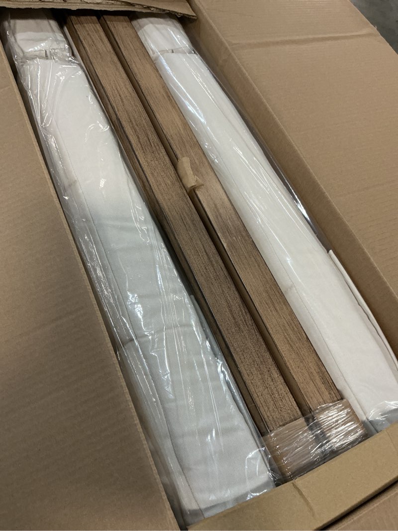 Condition photo showing As Is for better homes & gardens marlow adjustable back chaise loungers, creme, 2 pack