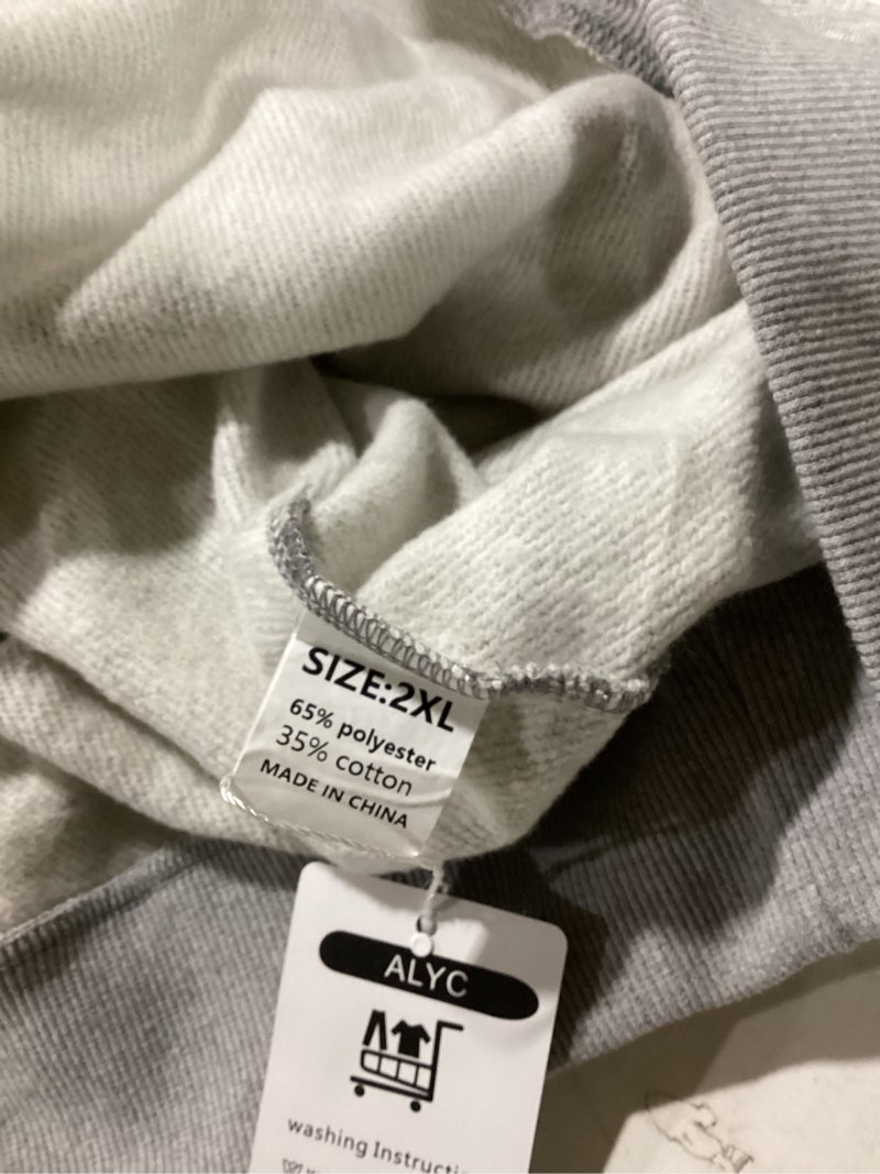 Condition photo showing item condition for KingSize Men's Big & Tall Fleece Pullover Hoodie 8X-Large Big Grey