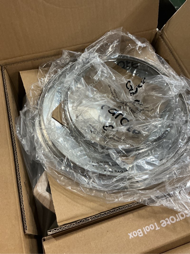 Condition photo showing New/Like New for (black) carote 14 pcs pots and pans set nonstick,cookware set kitchen cooking set with utensil and pan protectors cream white 14 piece