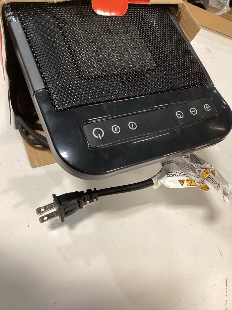 Condition photo showing Good Condition for Lasko MyHeat Max Personal Ceramic Space Heater, Tip Over Switch, Overheat Protection, 2 Heat Settings, Adjustable Thermostat, Timer, for Indoor Use, Home, Office, 9 Inches, 1500W, Black, CD09101