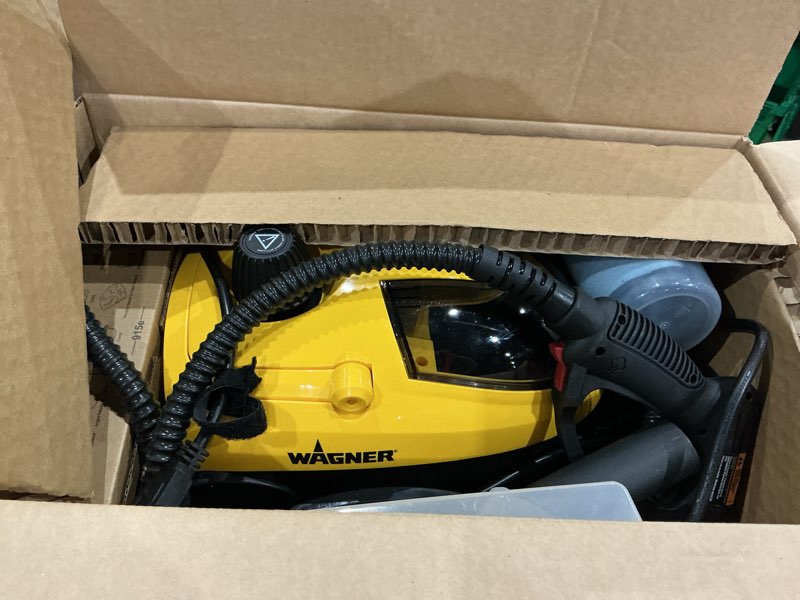 Condition photo showing As Is for wagner 915e multi-purpose on-demand steam corded cleaner and wallpaper remover