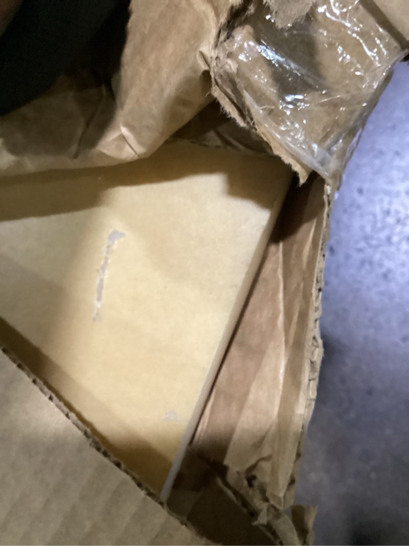 Condition photo showing As Is for falken design white translucent 30% acrylic sheet 24" x 72" x 1/2" thick plexiglass panel for diy projects, laser cutting, light boxes, signage & displays - shatterproof, weather-resistant