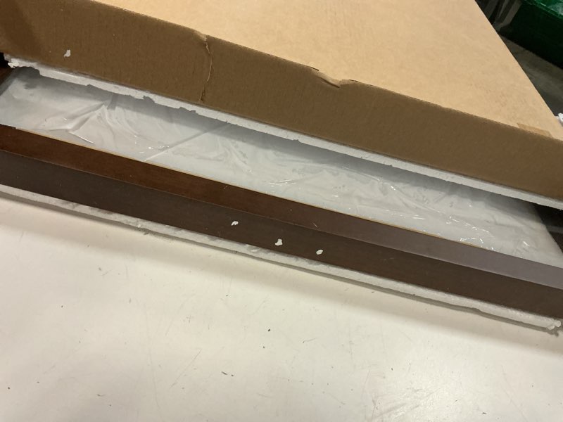 Condition photo showing Good Condition for jersey frame display case jersey shadow box with 98% uv protection acrylic,two photo frame one signature for xl baseball basketball soccer hockey sport shirt and uniform?t shirt display frame, walnut standard - walnut finish - single