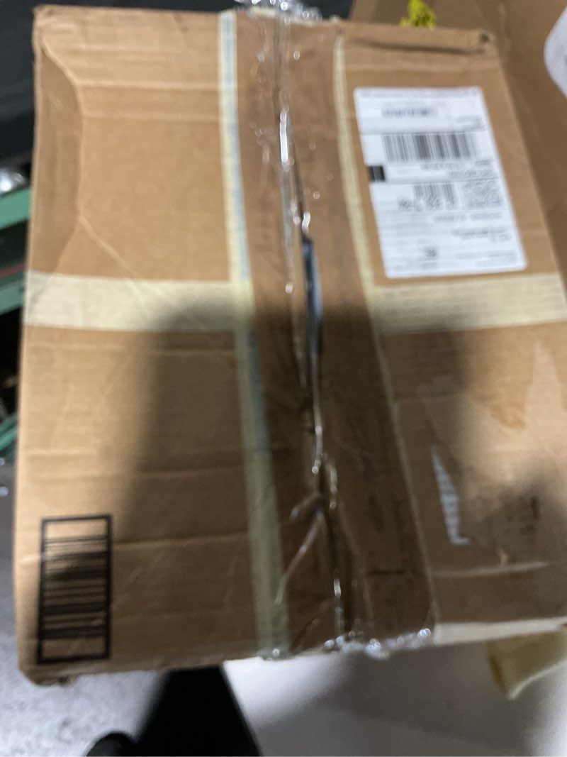 Condition photo showing As Is for smeg 50's retro style aesthetic drip coffee machine with 10 cup glass carafe, auto start feature, keep warm plate, and two coffee strength settings (pastel blue) 10 cup pastel blue