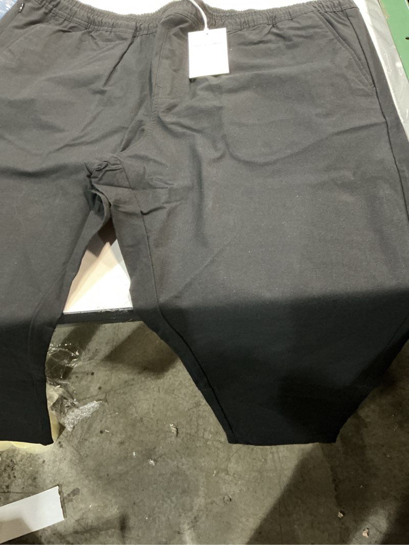 Condition photo showing New/Like New for free assembly men's straight fit tapered leg pull on commuter pants, sizes xl