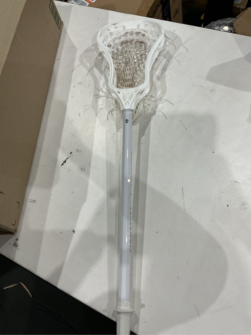 Condition photo showing As Is for signature starter stick - 28" or 19.5" - the best starter stick for kids - pro strung pocket, lightweight plastic shaft, play ready lacrosse stick, for entry level first time player 28”