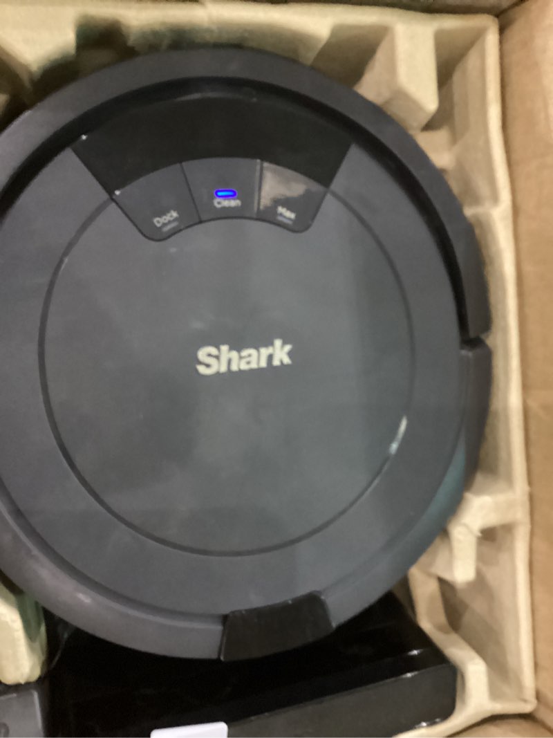 Condition photo showing As Is for Shark AV753 ION Robot Vacuum, Tri-Brush System, Wifi Connected, 120 Min Runtime, Works with Alexa, Multi Surface Cleaning, Grey