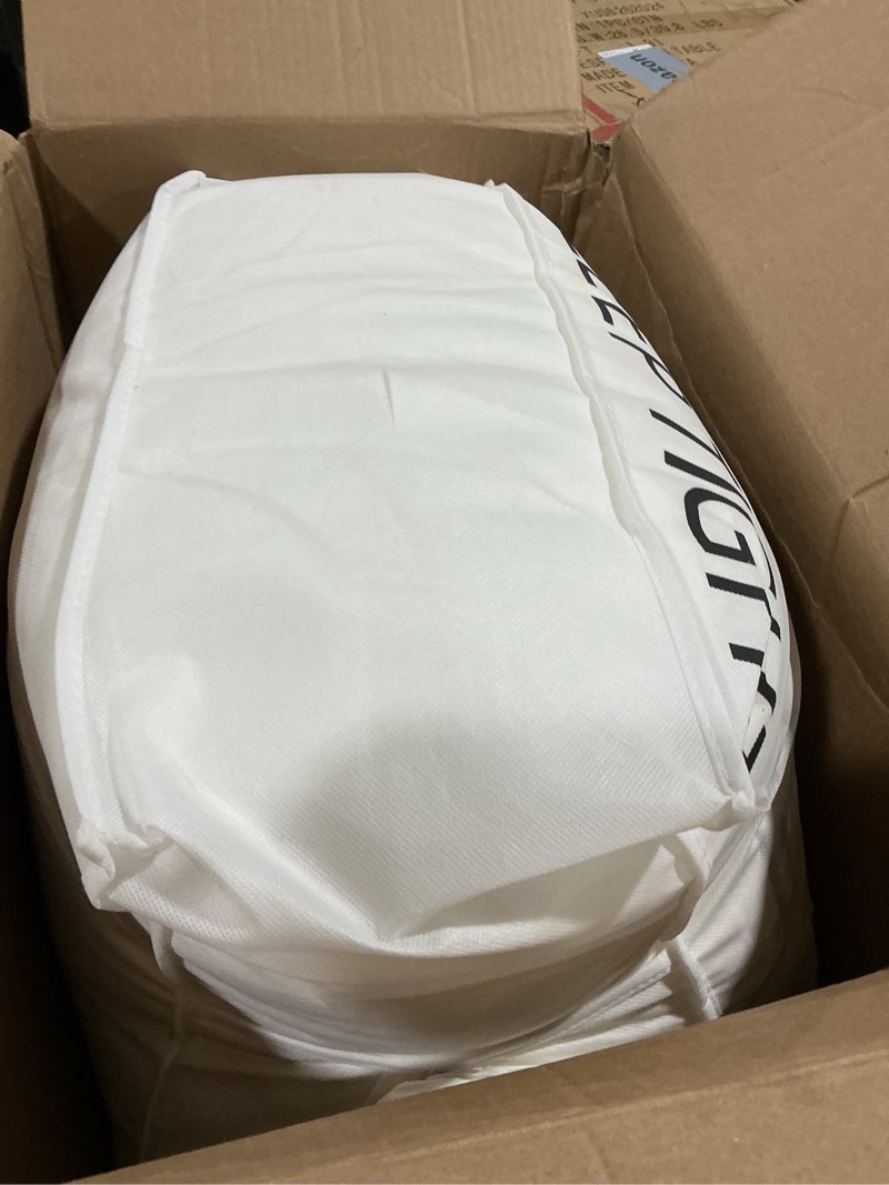 Condition photo showing As Is for Down Fibers Comforter King Size,Luxurious All Seasons Hotel Collection Duvet Insert,54 Oz High Bulkiness Medium Warmth,Fluffy & Breathable for Bedroom, Guestroom, Hotel (White,106x90) White King