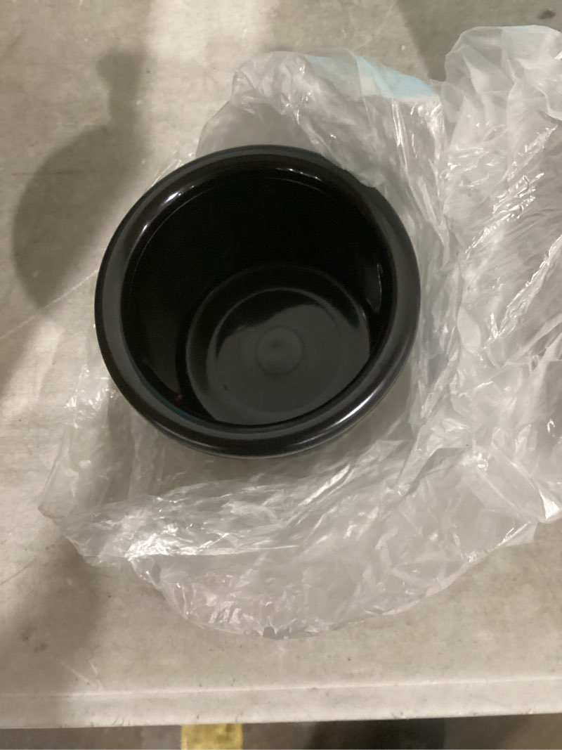 Condition photo showing New/Like New for (Similar) Ohio Stoneware Pet Animal Feeder Crock Bowl - Heavy Duty with High Gloss Finish, 5 inch Inner and 6 inch Outer Diameter (Black) 8oz