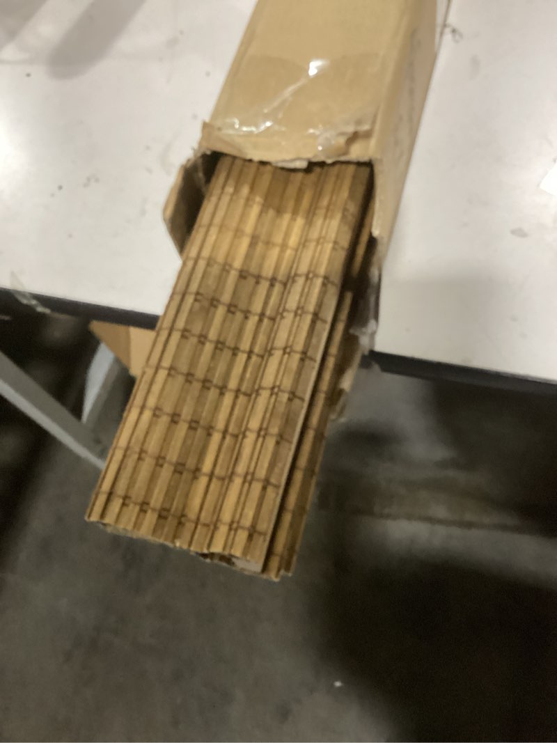 Condition photo showing Good Condition for Cordless Bamboo Roman Shades for Windows, Blinds Size (20" W ×64" H) Colour (Highfield Teak) Highfield Teak 20" W × 64" H