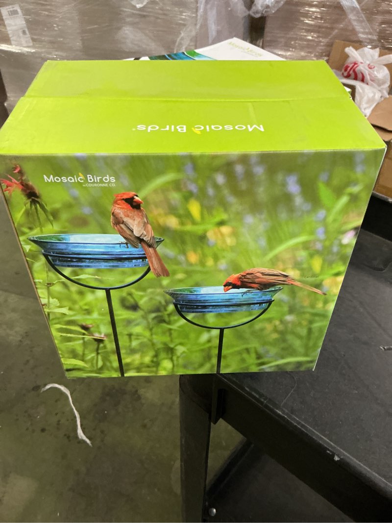 Condition photo showing New/Like New for Mosaic Birds Cuban Garden Stake  M429-200  37 inches tall