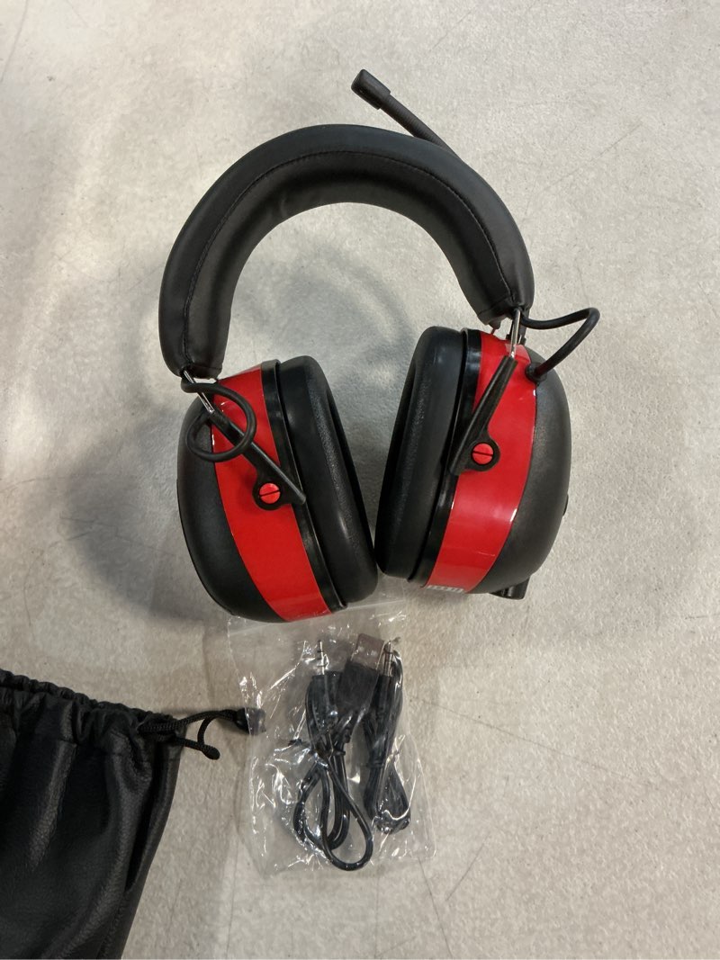 Condition photo showing Good Condition for zohan 033 bluetooth am/fm radio headphones with 2000mah rechargeable battery,25db nrr noise reduction safety earmuffs