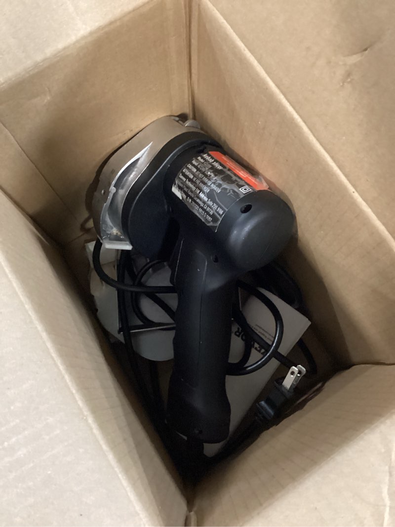 Condition photo showing Good Condition for VEVOR Electric Shawarma Knife, 80W Professional Turkish Kebab Knife, Commercial Stainless Steel Gyro Cutter, Doner Kebab Meat Slicer with 2 Blades, ?4/100mm Blade Diameter, 0-8mm Adjustable Thickness Corded Wavy Belt