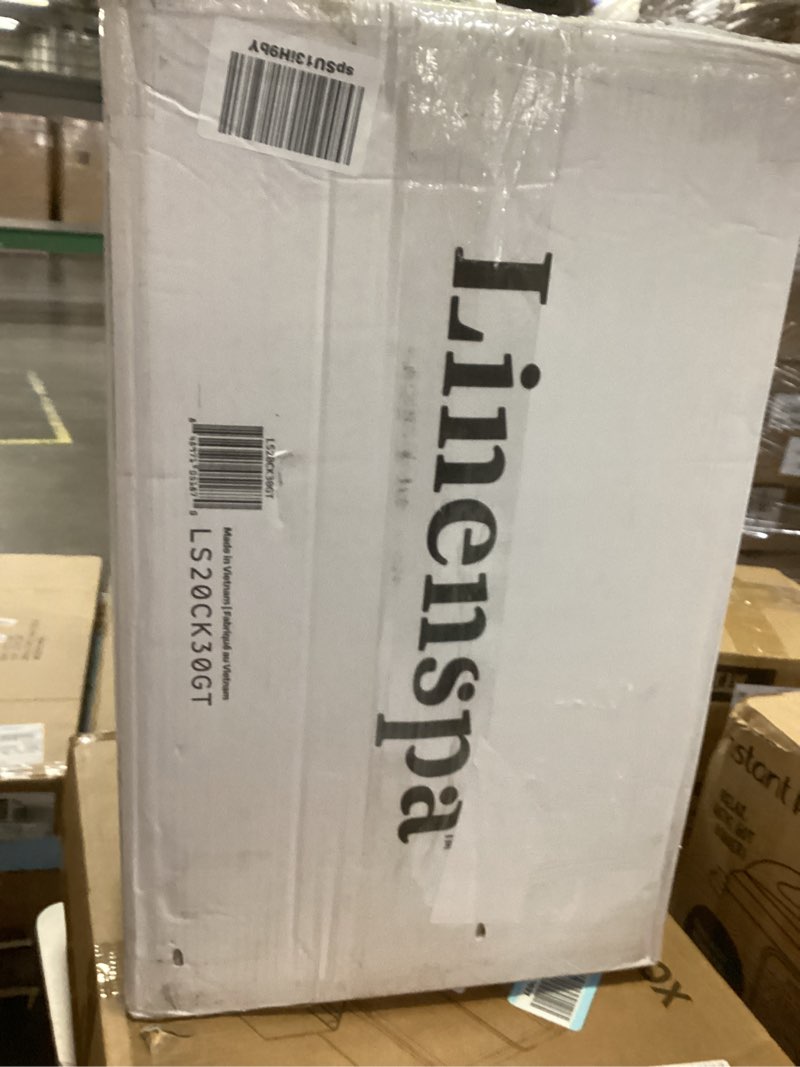 Condition photo showing New/Like New for Linenspa Memory Foam Mattress Topper - 2 Inch Gel Infused Memory Foam - Plush Feel - Cooling and Pressure Relieving - CertiPUR Certified - Dorm Room Essentials - California King Size California King 2 Inch Topper Only