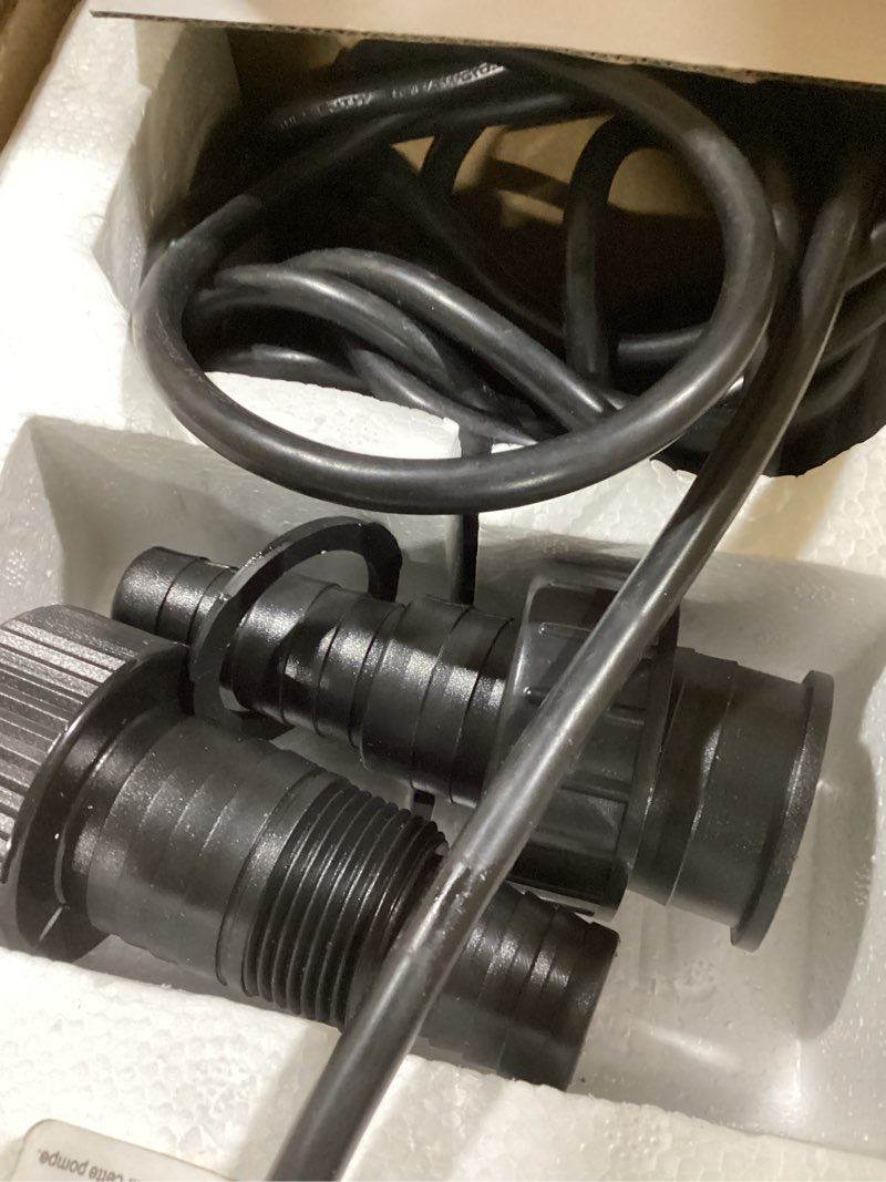 Condition photo showing As Is for alpine corporation pal8000 | 8000 gph submersible water pump — quiet 540w heavy-duty motor, 33-ft cord & 26-ft lift — multi-angle flow for ponds, waterfalls & fountains — durable outdoor performance
