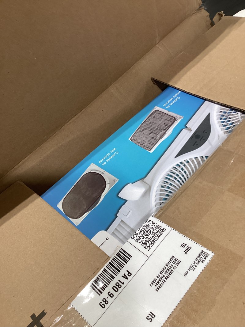 Condition photo showing New/Like New for comfort zone 9   reversible twin window fan with remote control  white