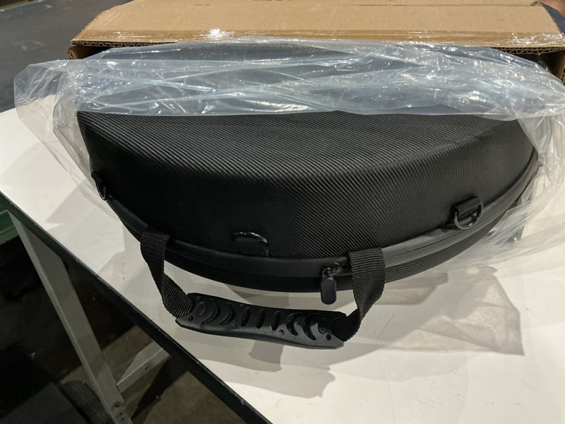 Condition photo showing Good Condition for hat box for cowboy travel extra large, waterproof hard hat travel case storage can for fedora panama tweed cap hat holder organizer carrier with adjustable carry strap, mens western gift, large black