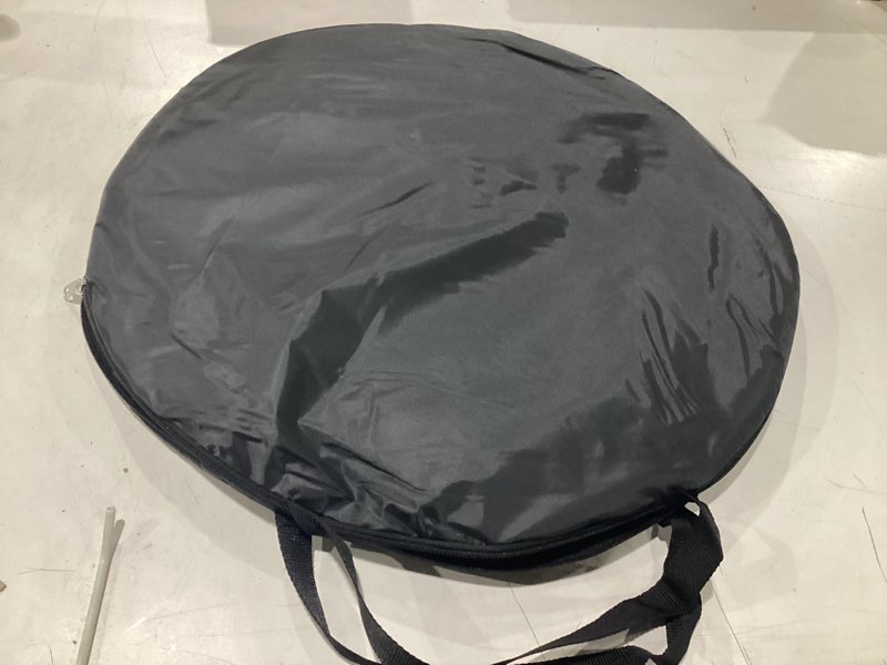 Condition photo showing Good Condition for wolfwise pop up shower tent for camping essentials, portable instant changing tent with ventilation window & carry bag, privacy dressing room bathroom toilet for beach & outdoor, standard, black black standard: 6'3" h, 39.4" w
