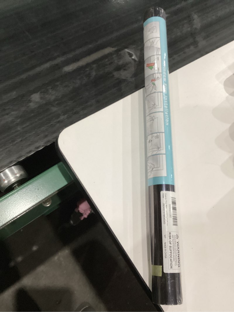 Condition photo showing New/Like New for Coavas One Way Window Privacy Film See Out Not in Heat Blocking Window Tint for Home Reflective Sun Blocker House Removable Window Insulation Non-Adhesive Anti-UV Window Coverings Black,17.5 x118.1in