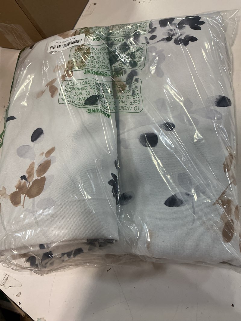 Condition photo showing Good Condition for H.VERSAILTEX Blackout Curtains 95 inch Length 2 Panels Set Vintage Classical Floral Printed Drapes for Living Room Thermal Curtains for Bedroom Sound Proof Grommet Curtains, Bluestone and Taupe 52"W x 95"L (Pack of 2) Bluestone/Taupe