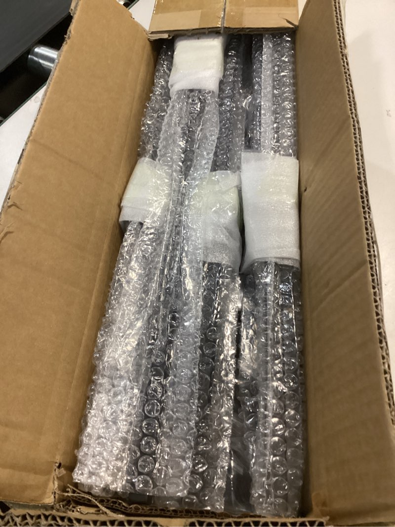 Condition photo showing Good Condition for 10 Pack Iron Balusters Hollow Double Knuckle Stair Spindles Hollow Single Knuckle Iron Spindles 1/2" Square Metal Balusters with 20 Swivel Shoes Double Knuckle 10