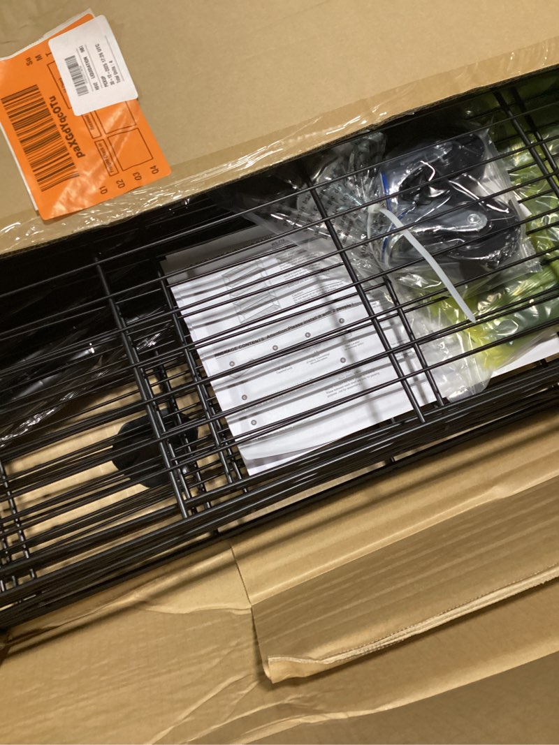 Condition photo showing Good Condition for Storage Shelves 2100Lbs Capacity, 6-Shelf on Casters 48" L×18" W×82" H Commercial Wire Shelving Unit Adjustable Layer Metal Rack Strong Steel for Restaurant Garage Pantry Kitchen,Black 18L x 48W x 82H Black