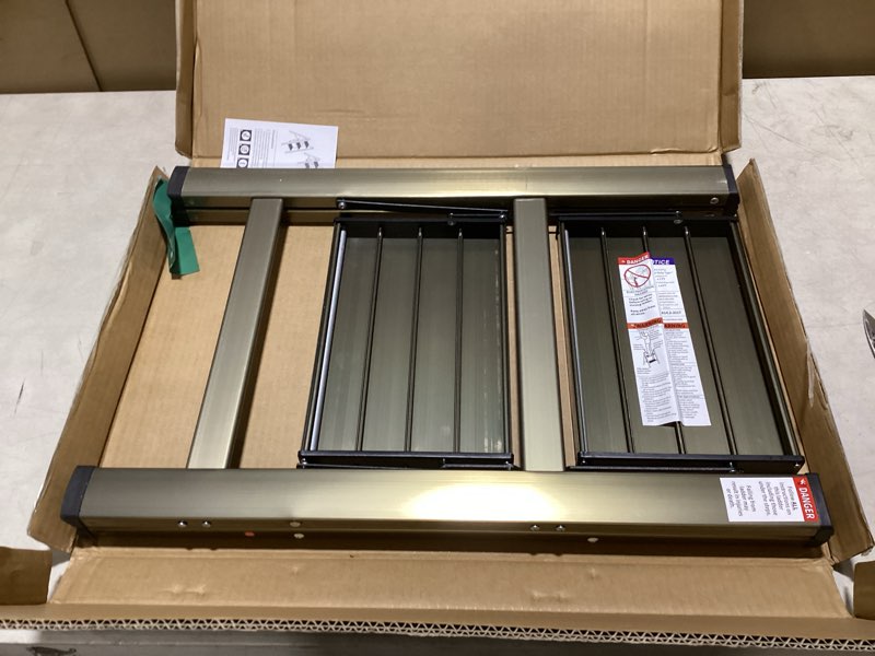 HBTower Step Ladder,Lightweight Aluminum Folding Step Stool with Anti-Slip Wide Pedal,330lbs Capacit