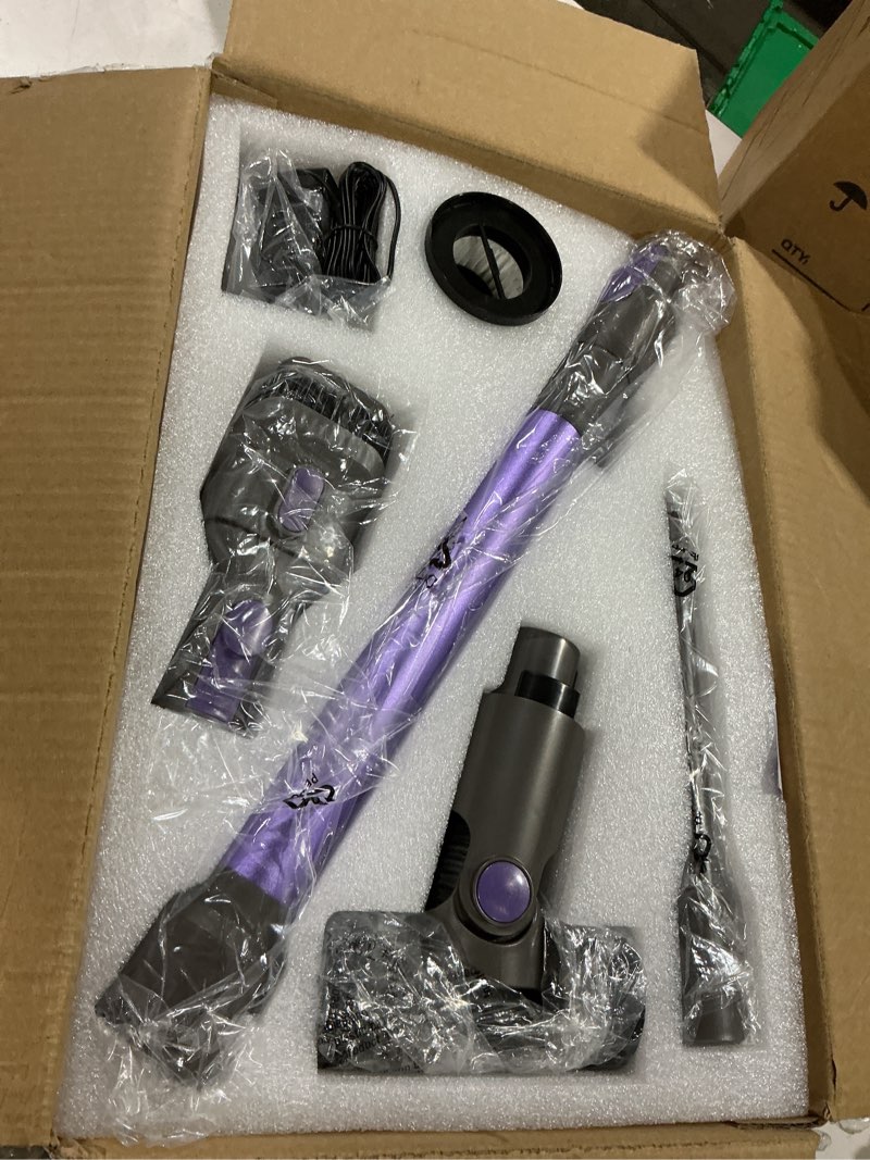 Condition photo showing Good Condition for cordless vacuum cleaner,vacuum cleaner for home with brushless motor,lightweight stick vacuum with self-standing and touch screen,hardwood floor vacuum for pet hair,carpets,tile(deep purple)