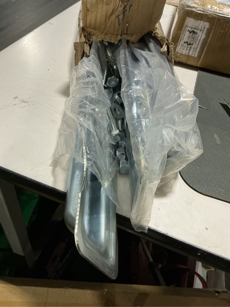 Condition photo showing As Is for (similar too, unsure vehicle fit) kuafu 3pcs rear seat brackets compatible with 2007-2018 all mercedes benz sprinter models steel silvery galvanized