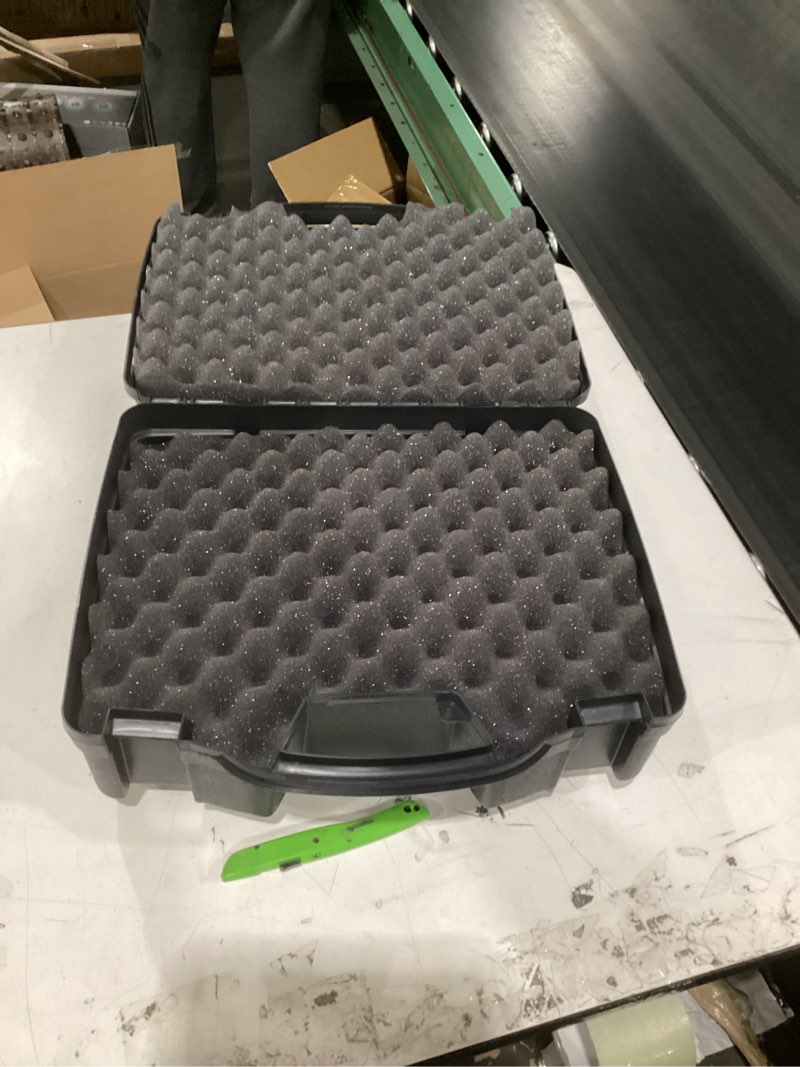 Condition photo showing Good Condition for plano protector series four pistol case, large, black, hunting gun case with padlock tabs and foam padding, hard plastic pistol and accessory case