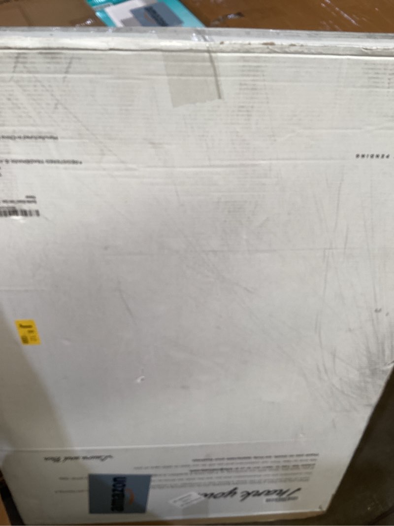 Condition photo showing As Is for meliusly original bunkie board twin size (38x75) - non-slip breathable bed support board for slatted bed frame, anti-sag under bed support, noise minimizing moisture resistant bed board twin (38x75'')