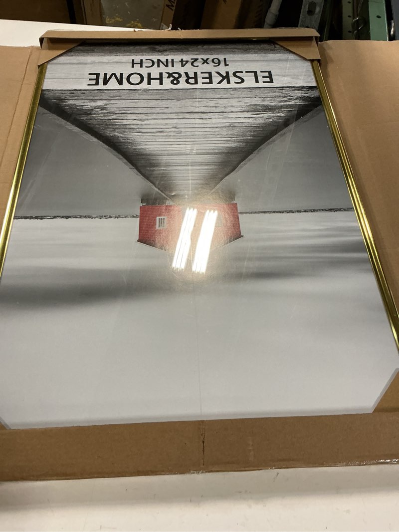 Condition photo showing Good Condition for elsker&home 16x24 poster frame 3 pack, gold picture frame for horizontal or vertical wall mounting, sturdy and scratch-proof gold 16 x 24