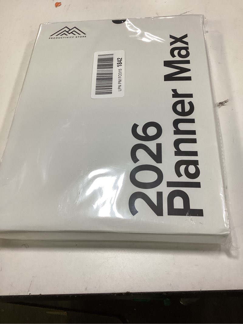 Condition photo showing Good Condition for dated, 2026 planner, 8.5" x 11" - the productivity planner to achieve your 2026 goals - planner 2026-2027 by productivity store (a4, black) 2026 dated 8.5 x 11 (a4) black