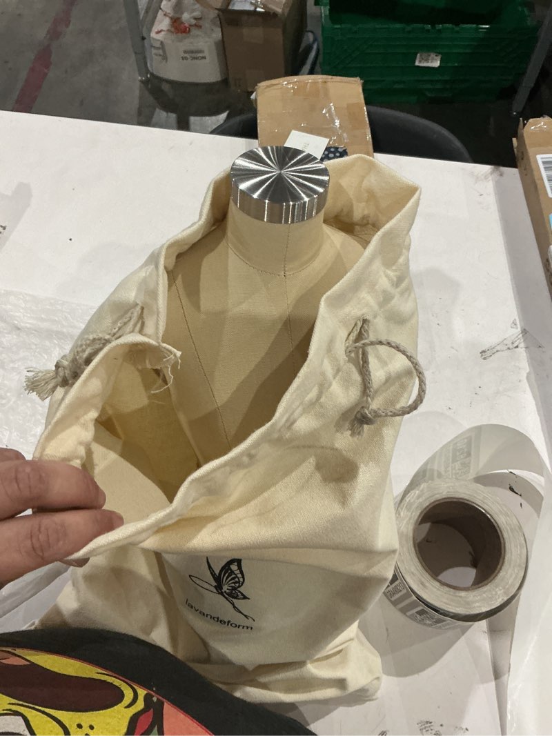 Condition photo showing Good Condition for half scale dress form 1:2 miniature sewing half size mannequin. straightly into body inside,?not adult full size? fully pinnable dressmaker dummy. (beiges)