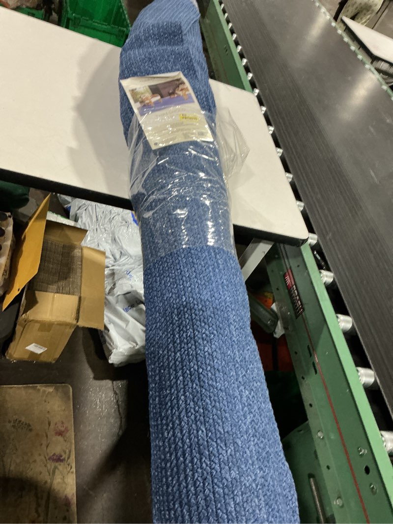 Condition photo showing Good Condition for 7'x10' natural woven rectangular braided outdoor area rug heathered blue - threshold™