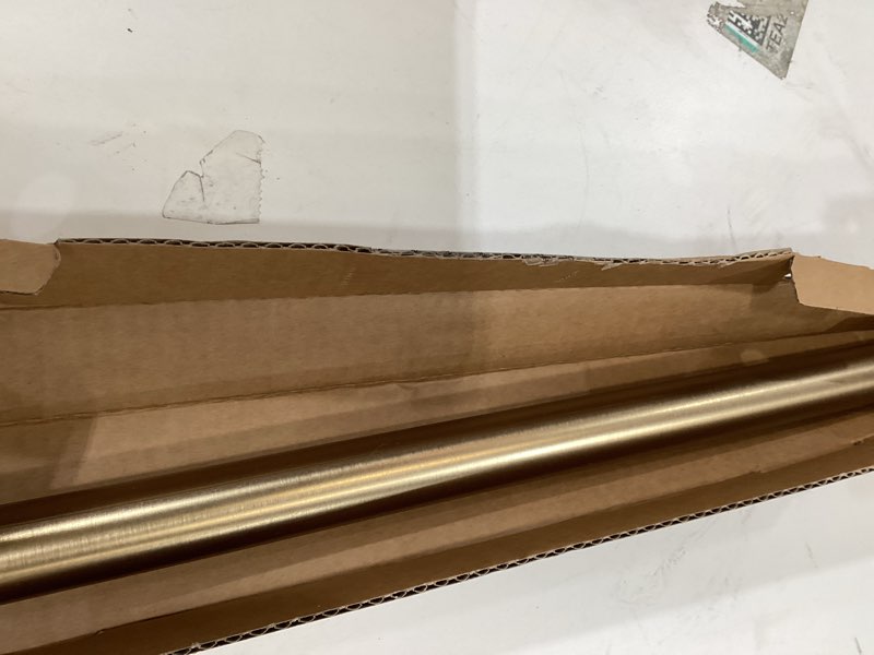 Condition photo showing Good Condition for Ivilon Drapery Window Curtain Rod - End Cap Style Design 1 Inch Pole. 28 to 48 Inch Color Warm Gold 28 to 48 in.